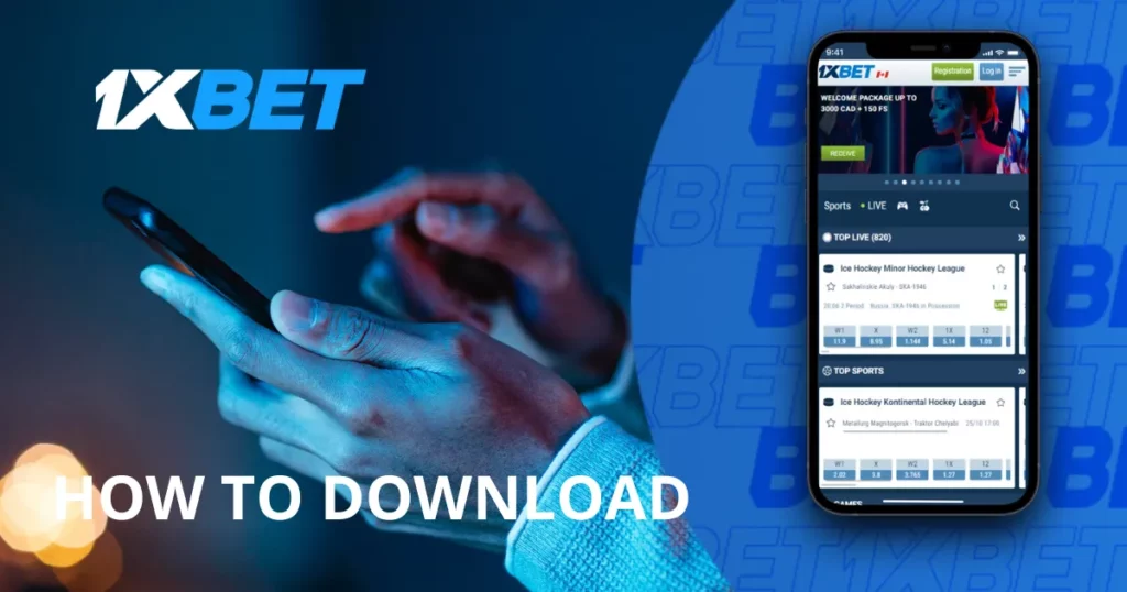 Instructions for installing Andoid mobile app from 1xBet India