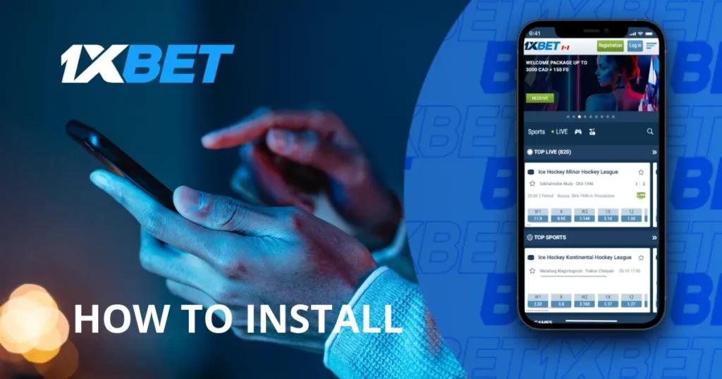 Instructions for installing app for iOS from 1xBet India